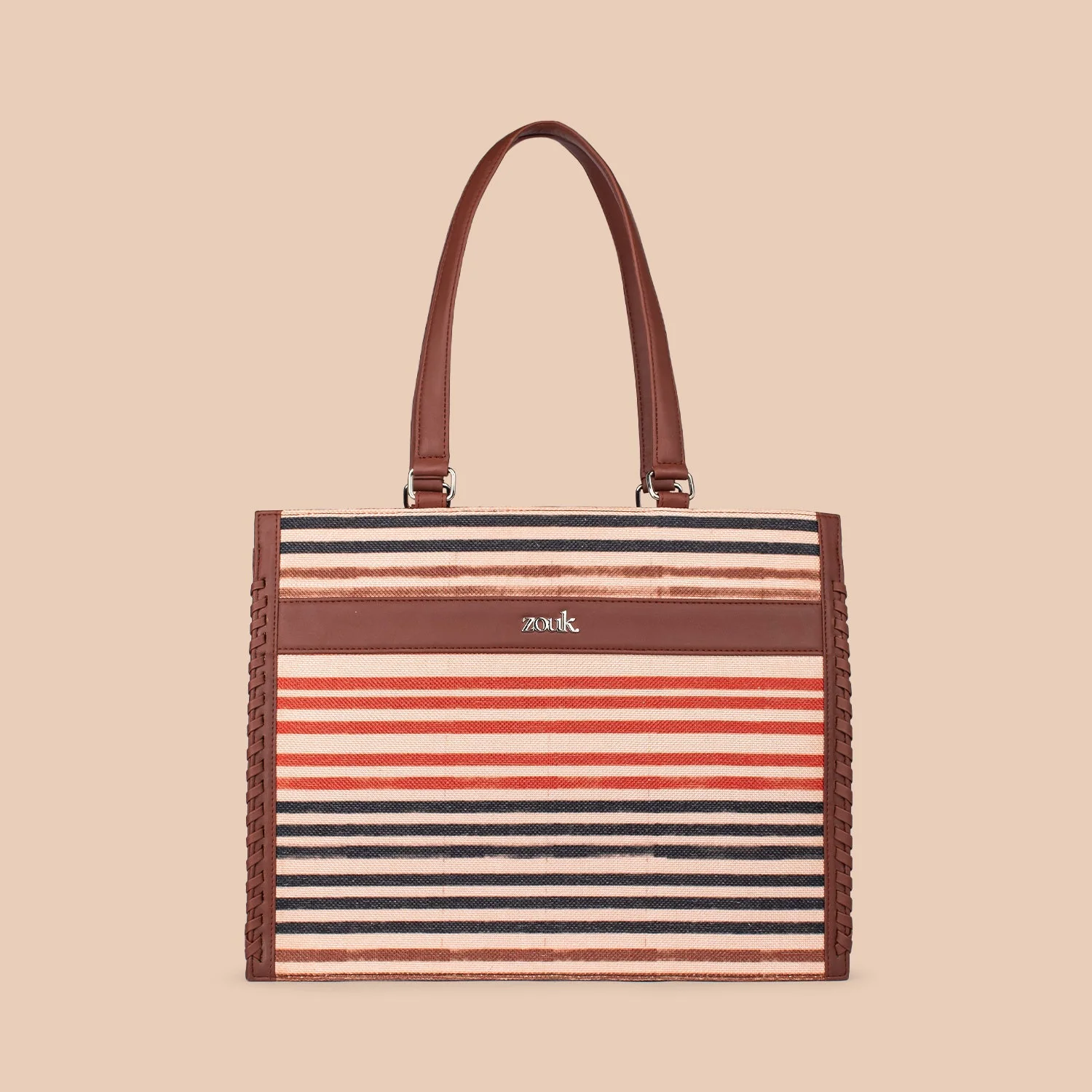 Qutub Stripes Boardroom Office Bag - Image 3