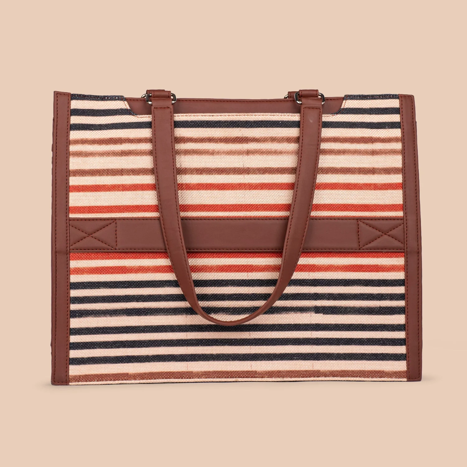 Qutub Stripes Boardroom Office Bag - Image 4