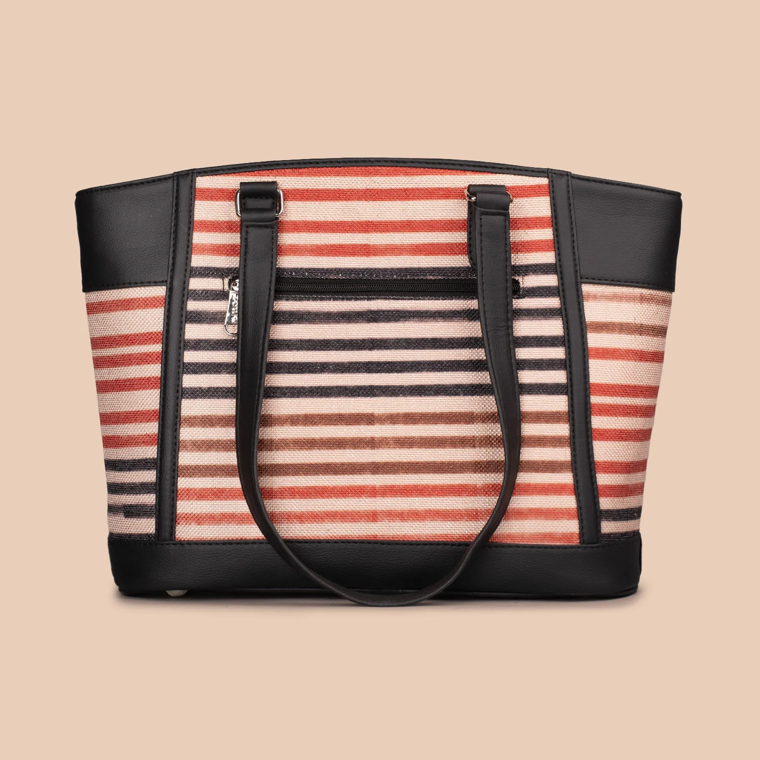 Qutub Stripes Classic Commute Office Bag - Image 3