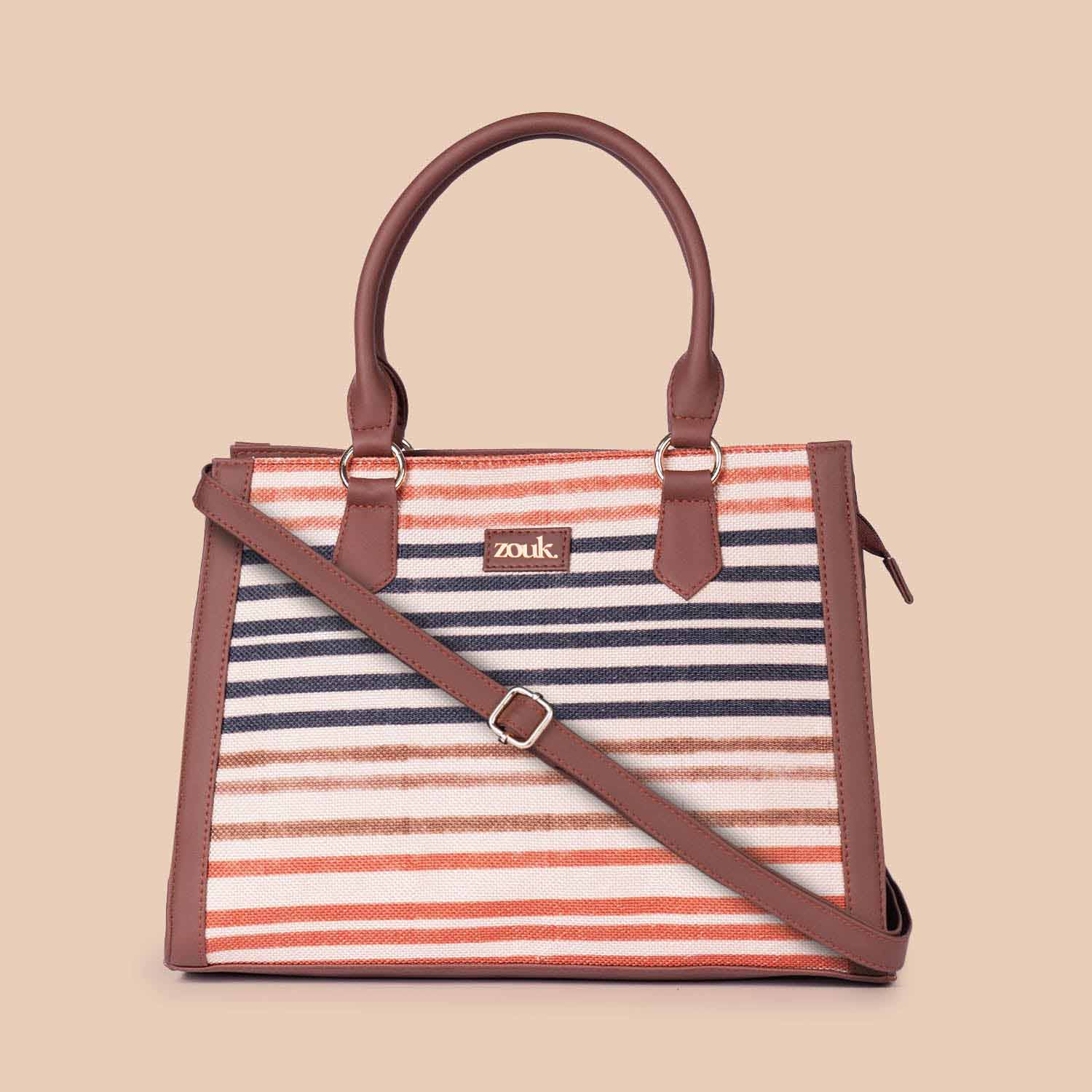 Qutub Stripes Classic Handbag - Image 2