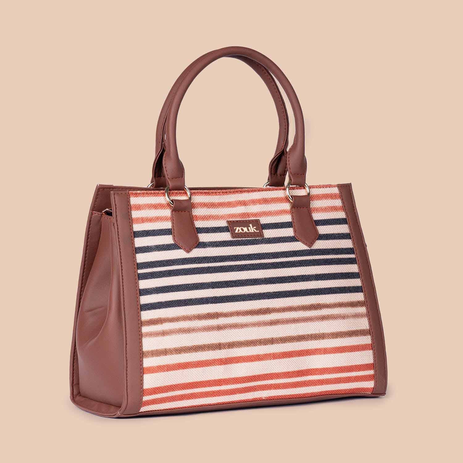 Qutub Stripes Classic Handbag - Image 3