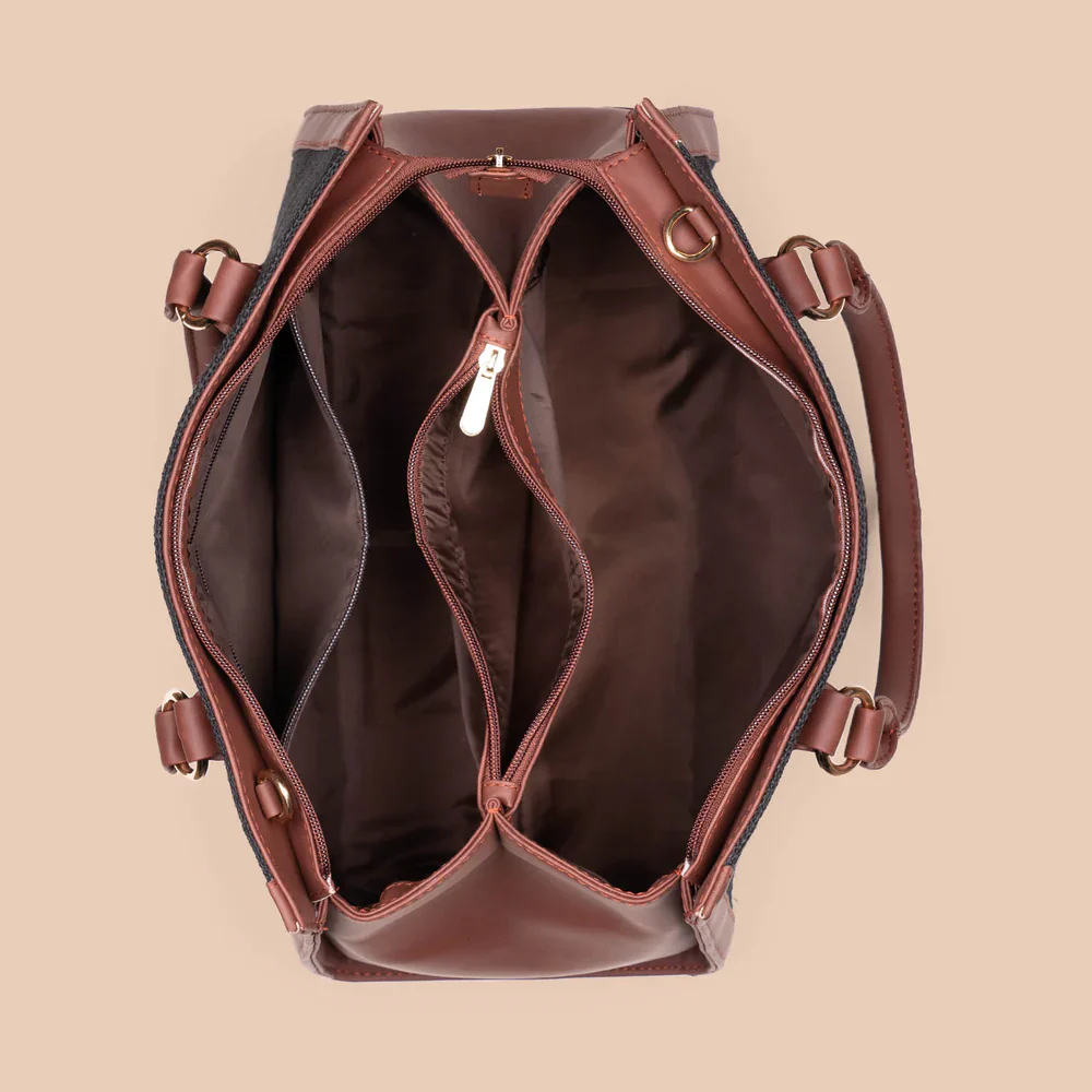 Qutub Stripes Classic Handbag - Image 4