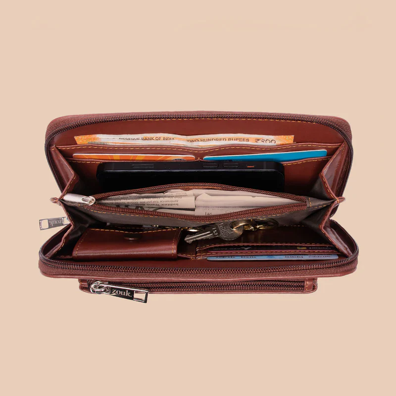 Qutub Stripes Classic Zipper Wallet - Image 5