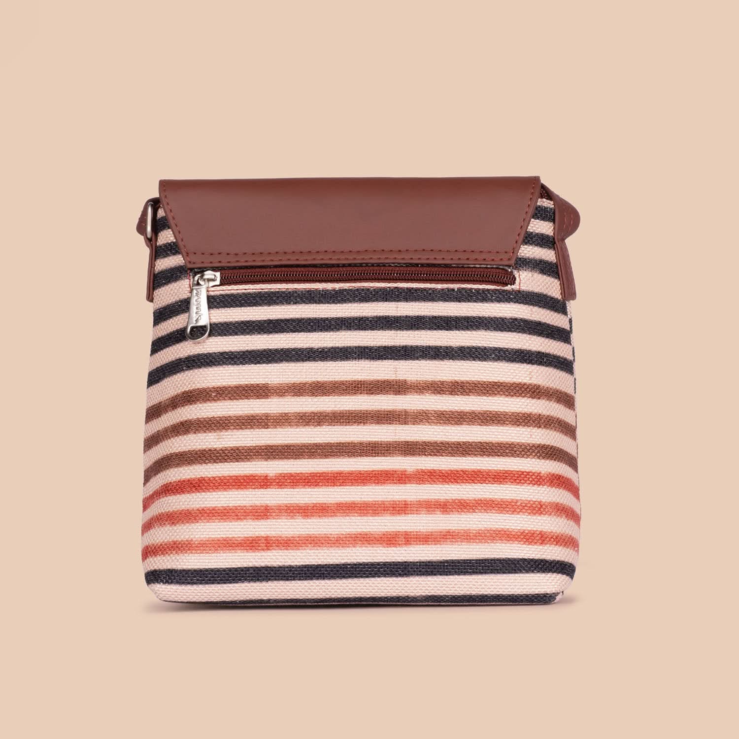 Qutub Stripes Flap Sling Bag - Image 3