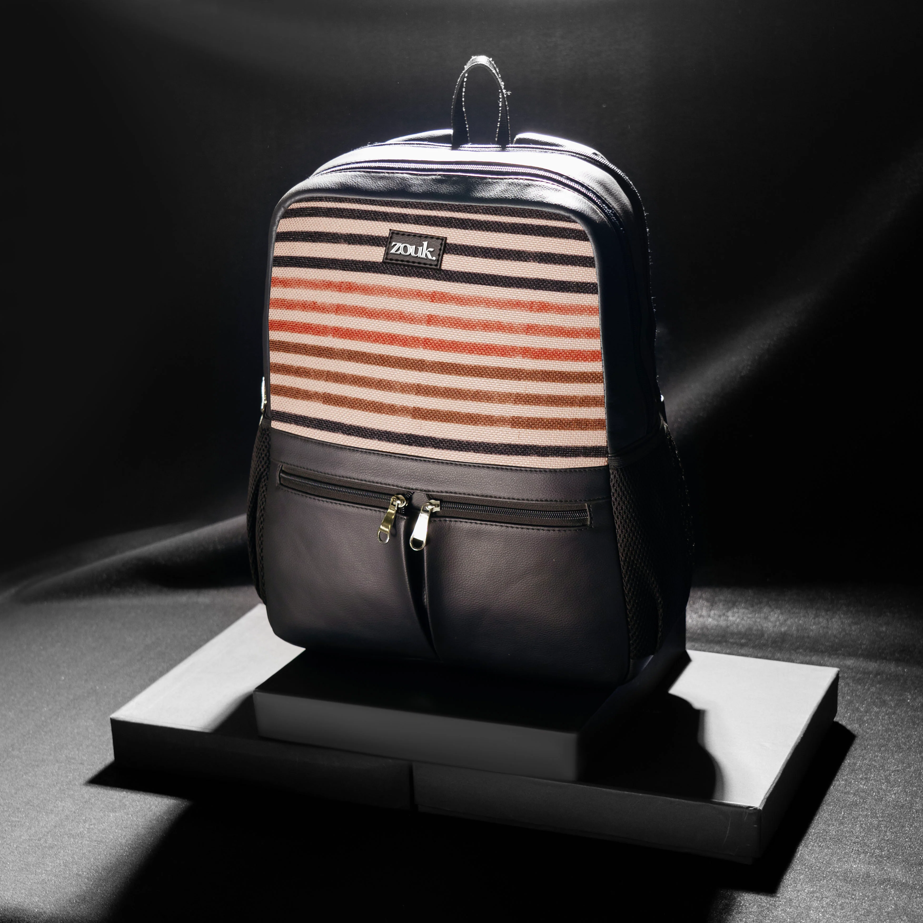 Qutub Stripes Office Backpack - Image 2