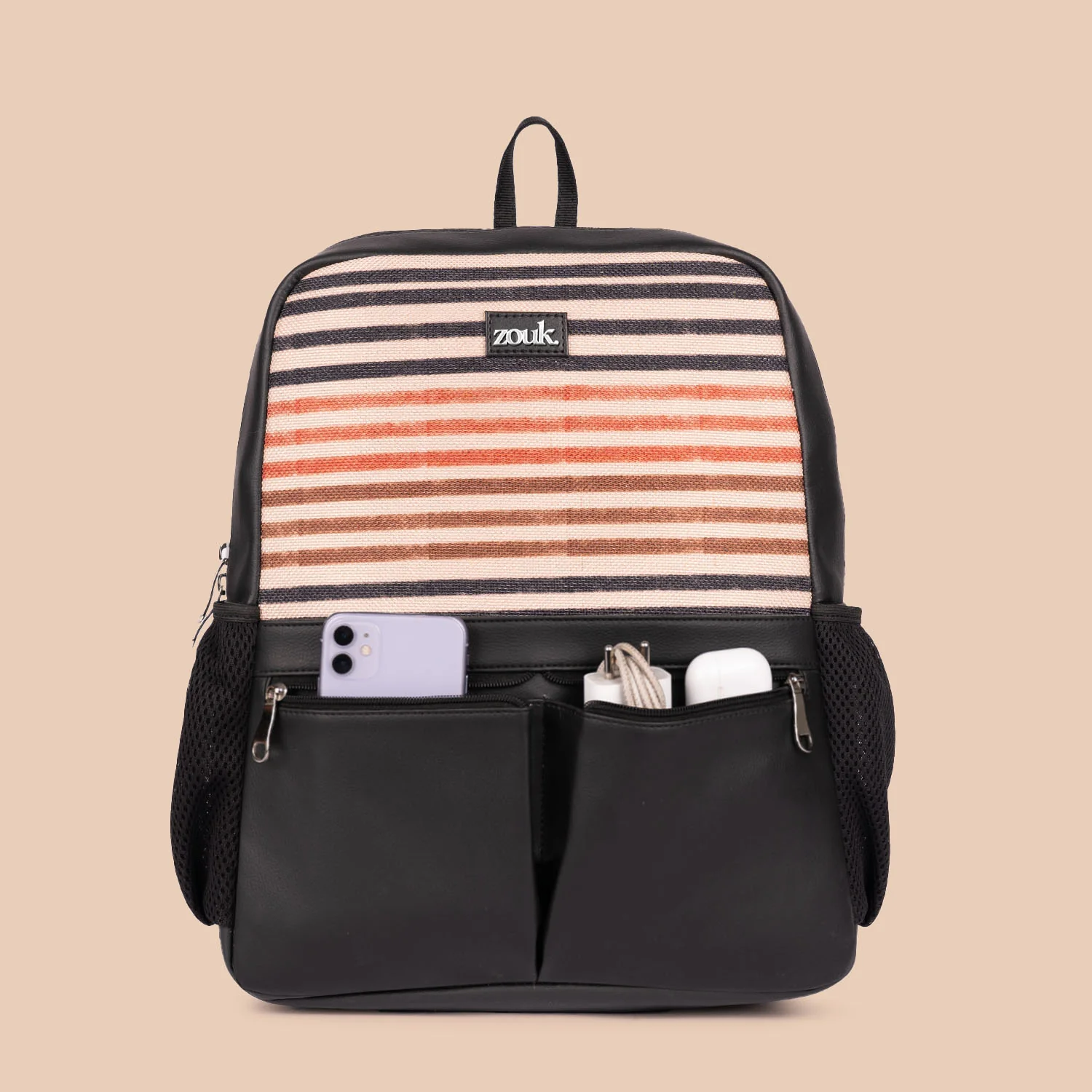 Qutub Stripes Office Backpack - Image 3