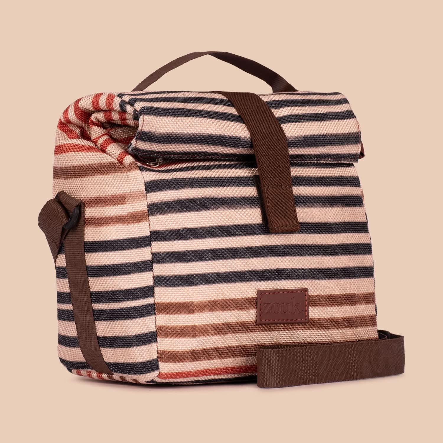 Qutub Stripes Roll Up Lunch Bag - Image 3