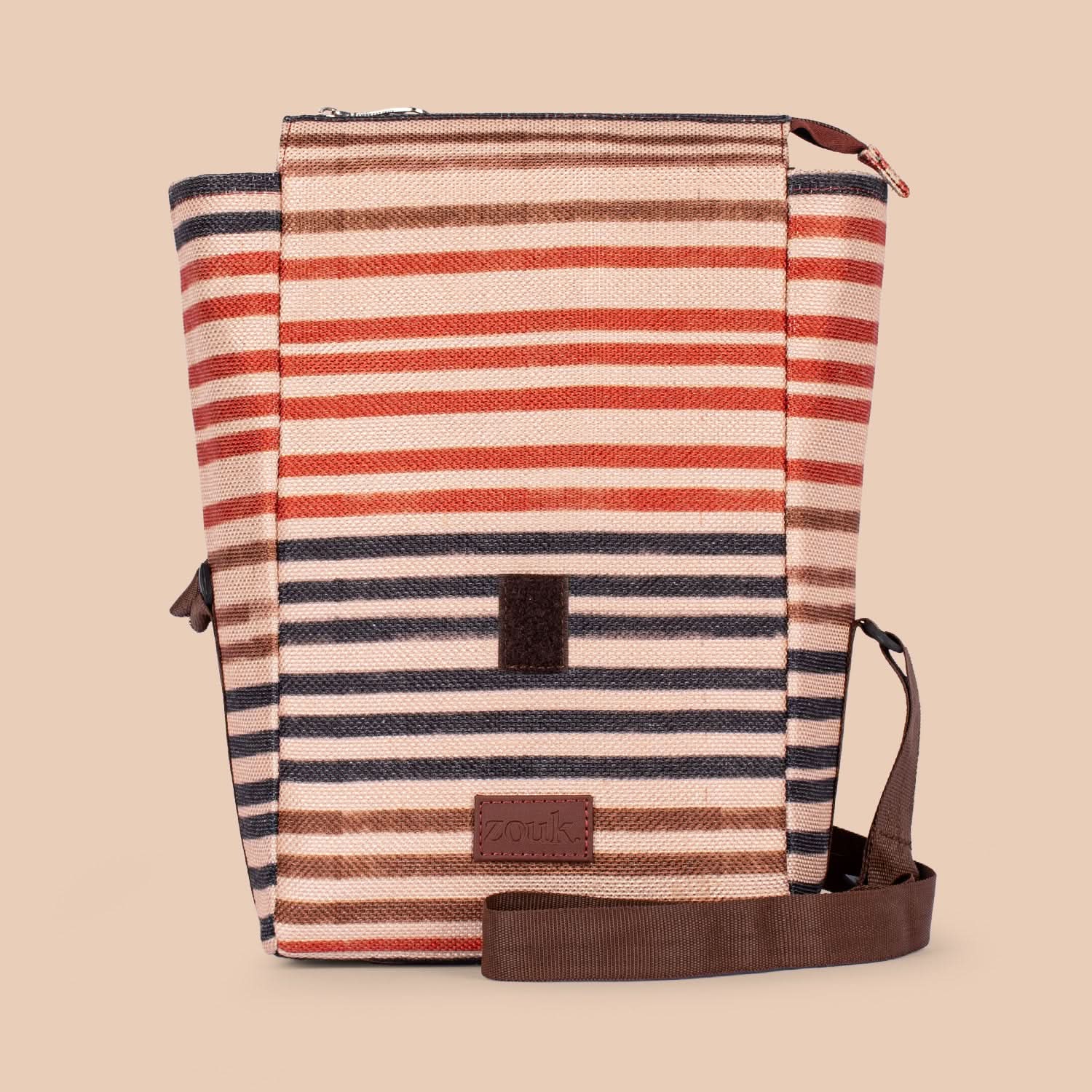 Qutub Stripes Roll Up Lunch Bag - Image 4