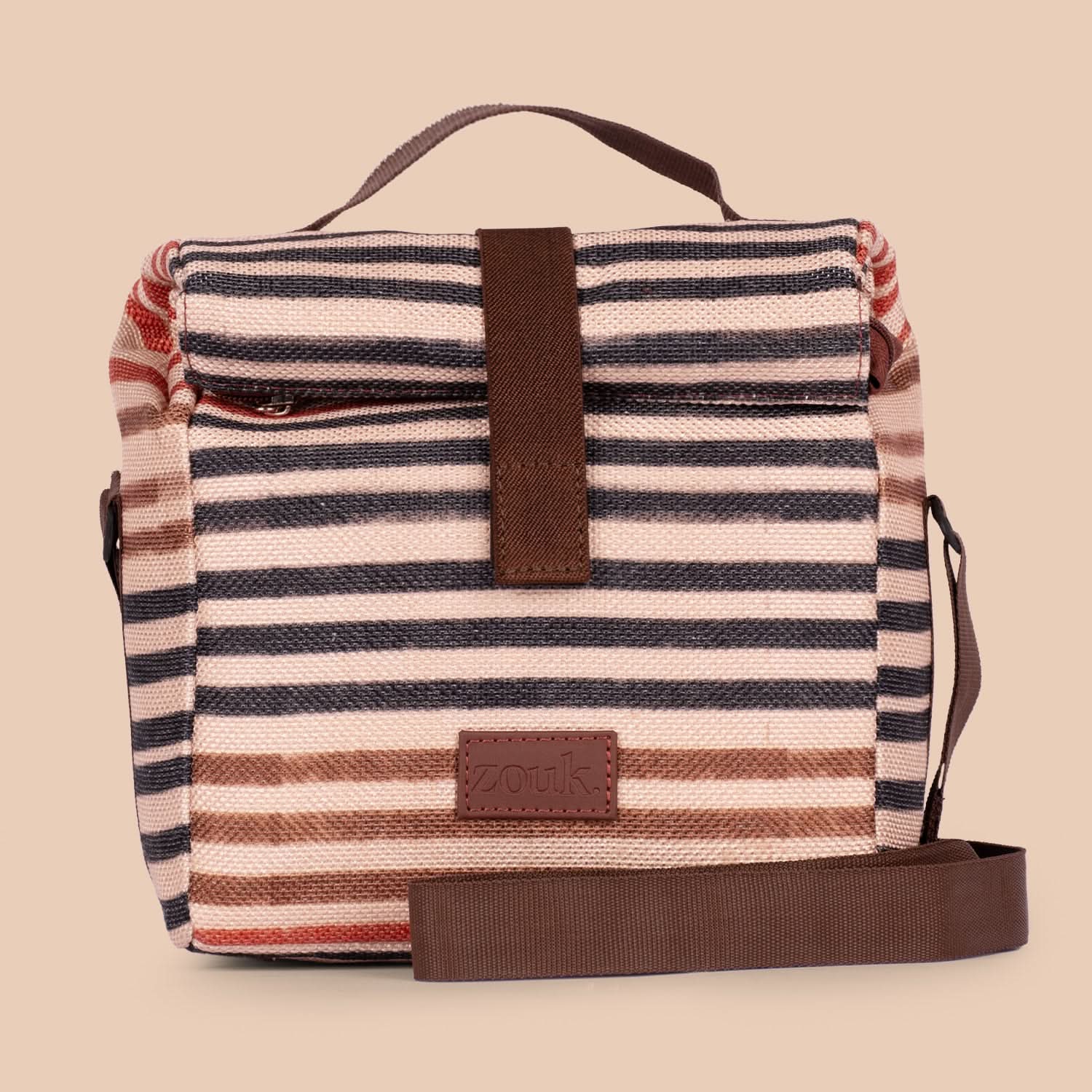 Qutub Stripes Roll Up Lunch Bag - Image 8