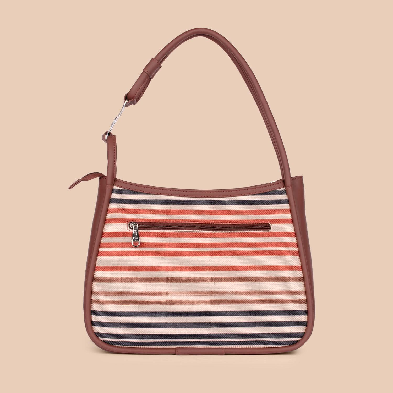Qutub Stripes Sleek Shoulder Bag - Image 3