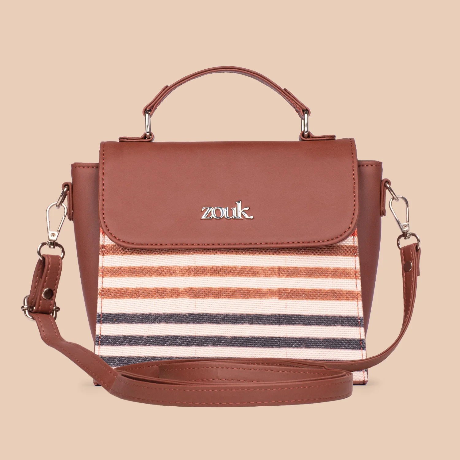 Qutub Stripes Statement Sling Bag - Image 2