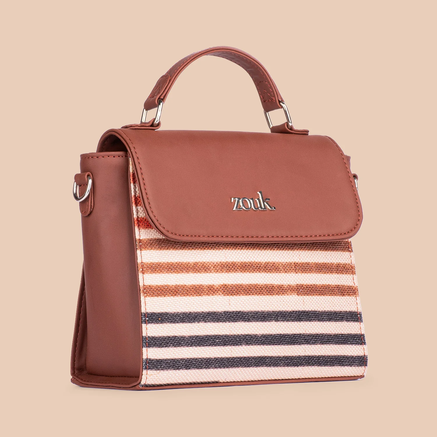 Qutub Stripes Statement Sling Bag - Image 4