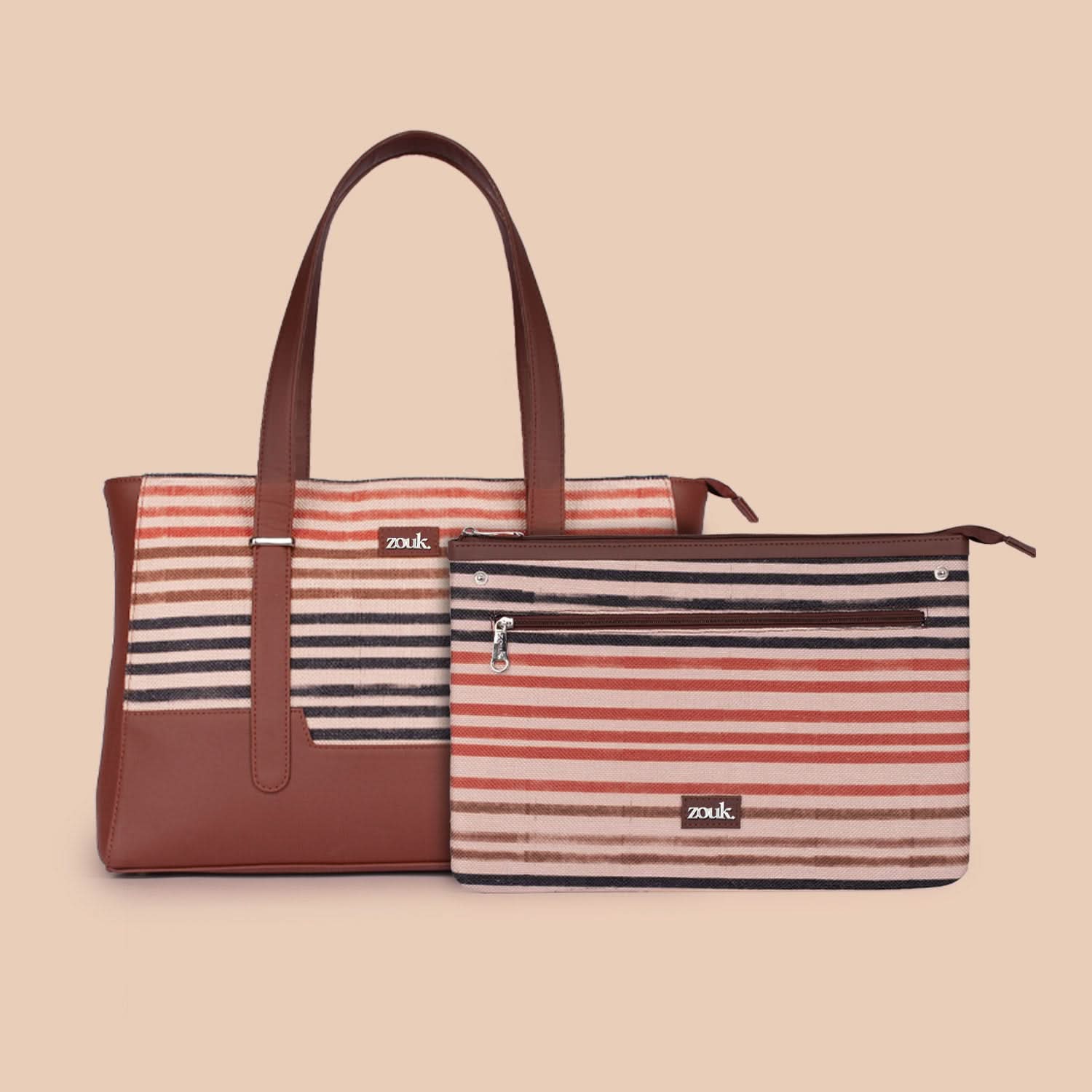 Zouk Qutub Stripes Maya Multitasker ToteĀ Bag - Image 3