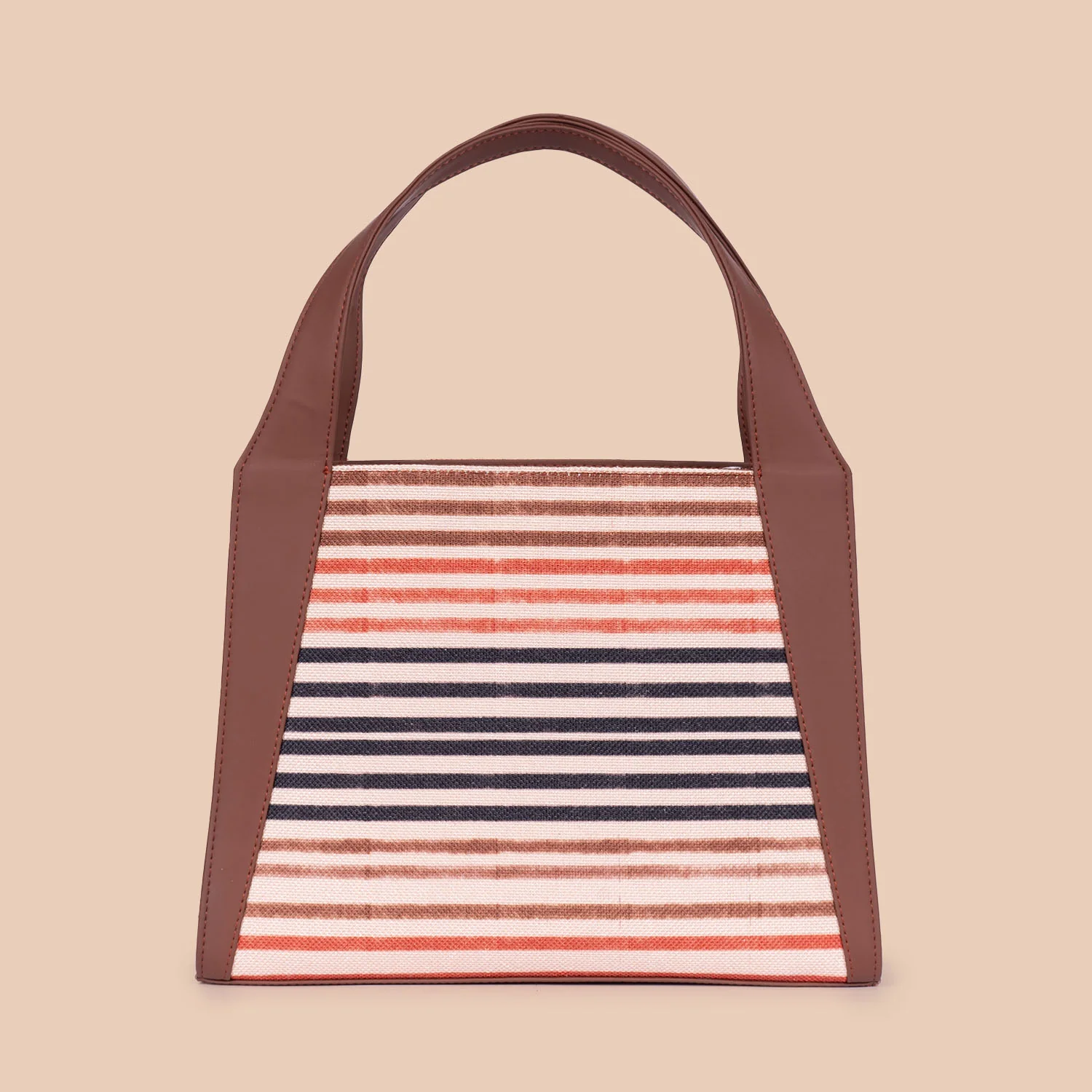 Qutub Stripes Trapezia Tote - Image 3