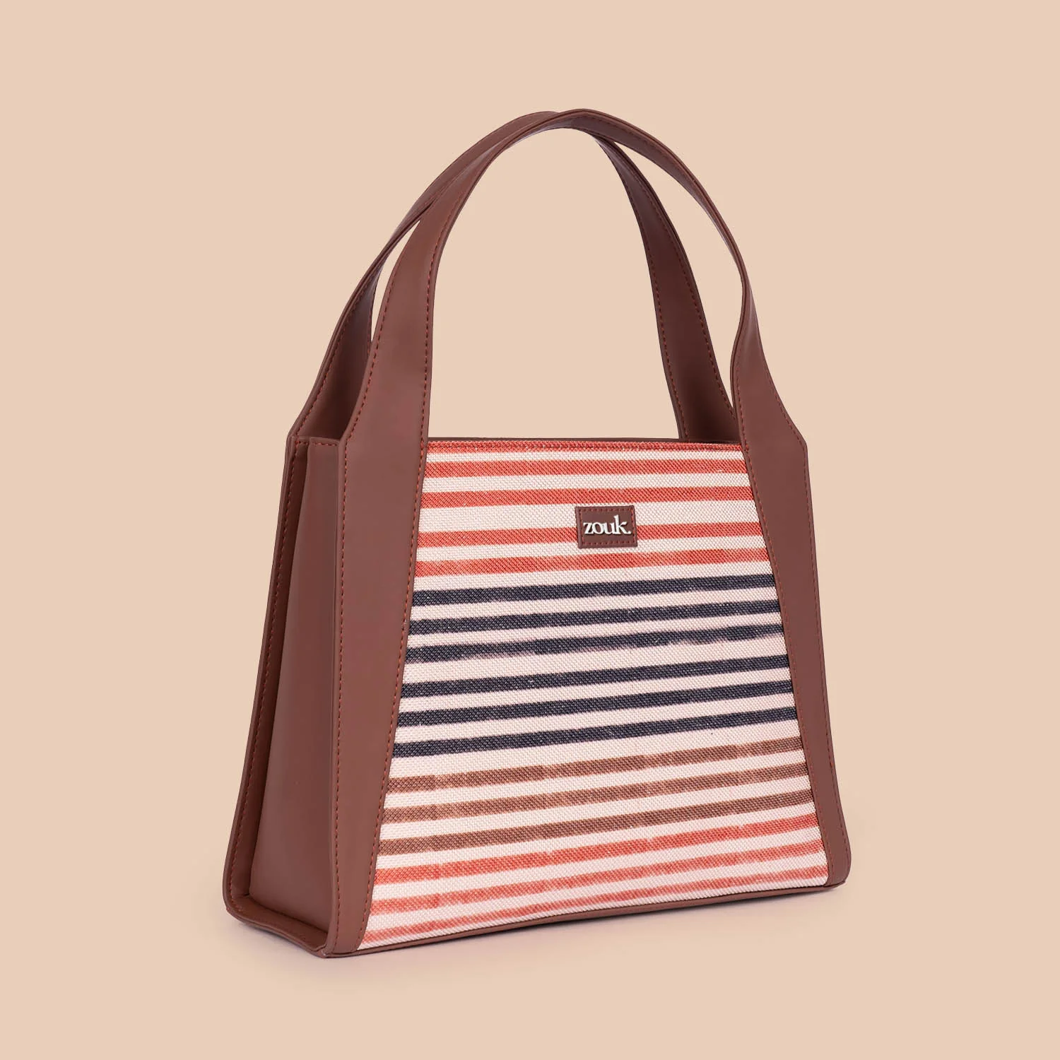 Qutub Stripes Trapezia Tote - Image 4
