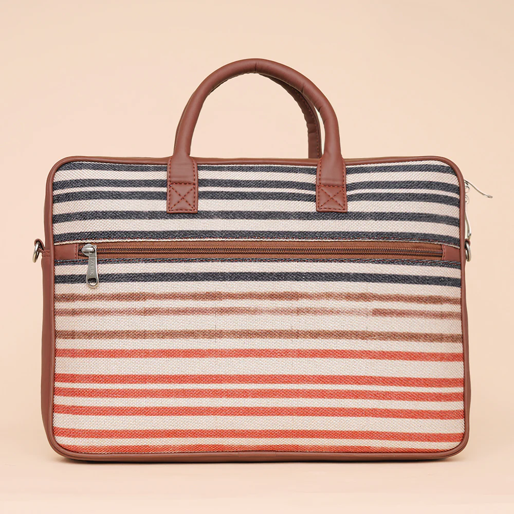 Qutub Stripes Unisex Laptop Bag - Image 3