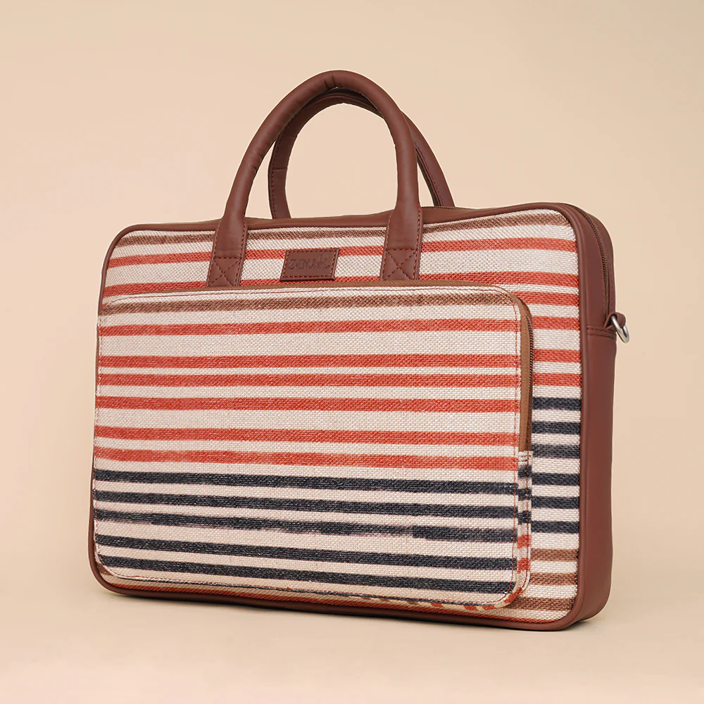 Qutub Stripes Unisex Laptop Bag - Image 4