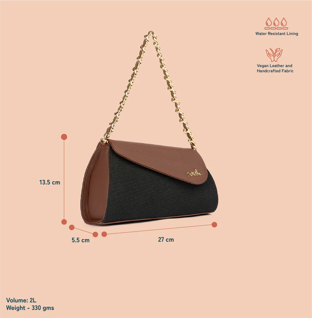 Rhea Kapoor Baguette - Jet Black - Image 4