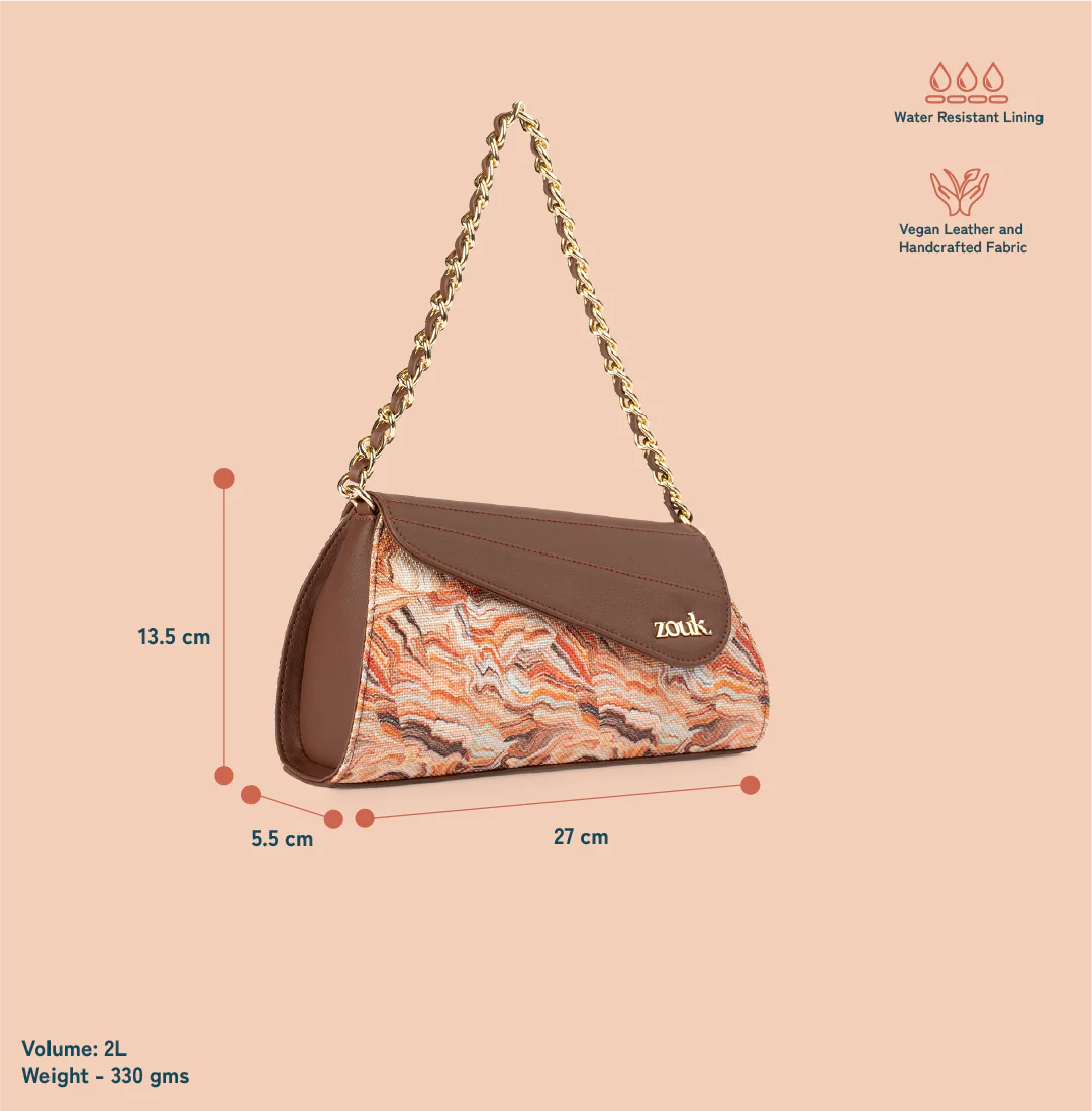 Rhea Kapoor Baguette - Nicobar Coral - Image 2