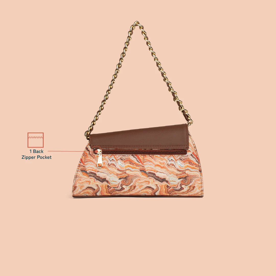 Rhea Kapoor Baguette - Nicobar Coral - Image 3