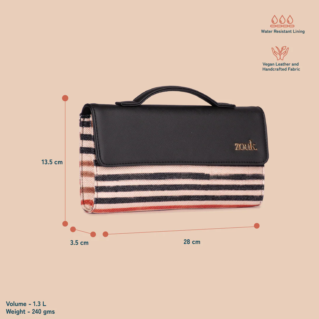 Rhea Kapoor Clutch - Qutub Stripes - Image 2
