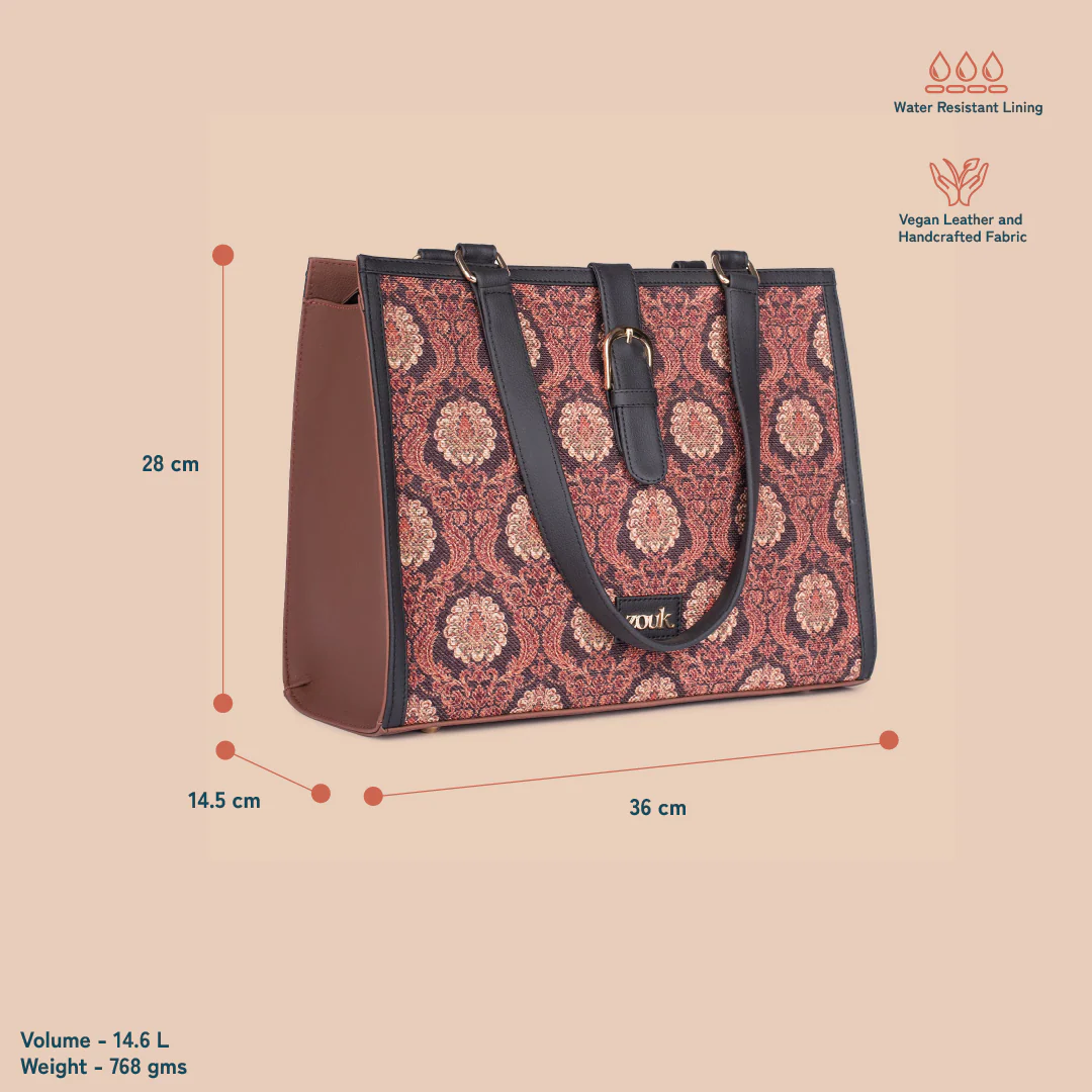 Rhea Kapoor Office Bag - Jodhpur Damask - Image 5
