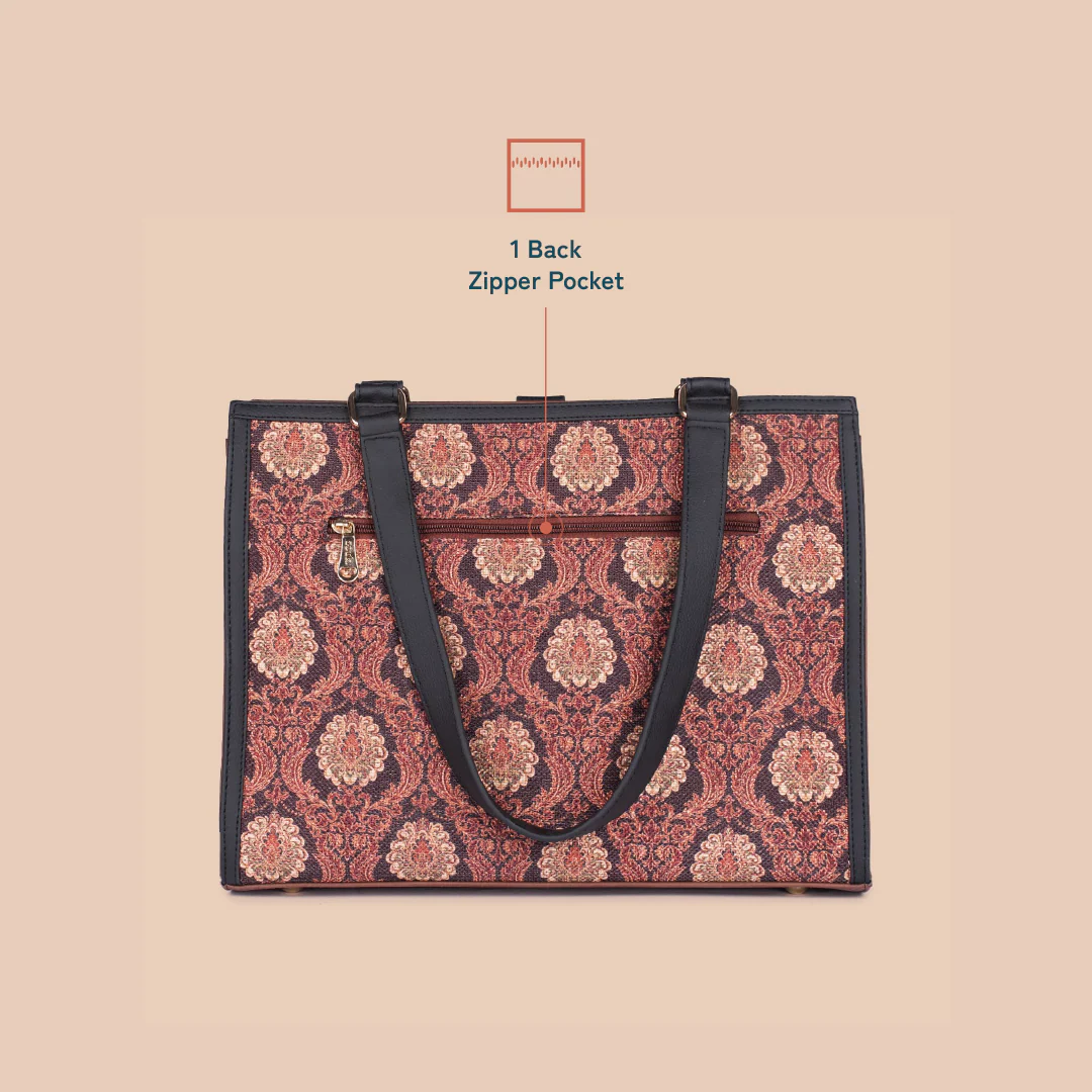 Rhea Kapoor Office Bag - Jodhpur Damask - Image 6