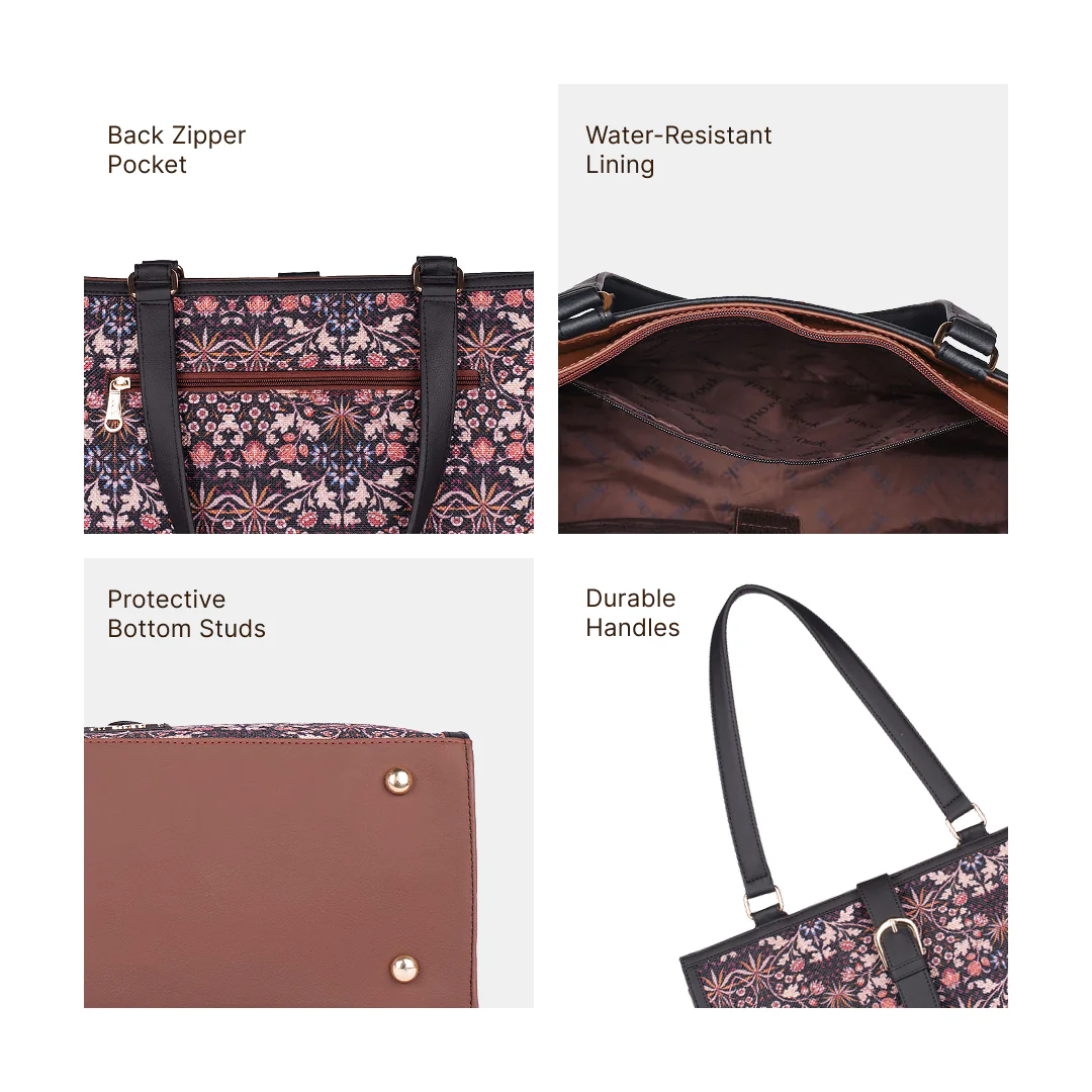 Rhea Kapoor Office Bag - Kashmir Blooms - Image 5
