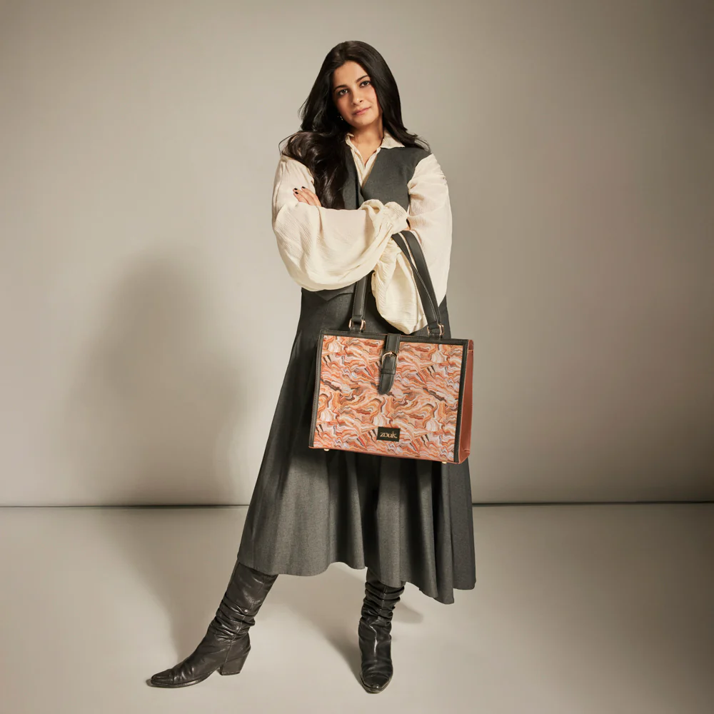 Rhea Kapoor Office Bag - Nicobar Coral - Image 2