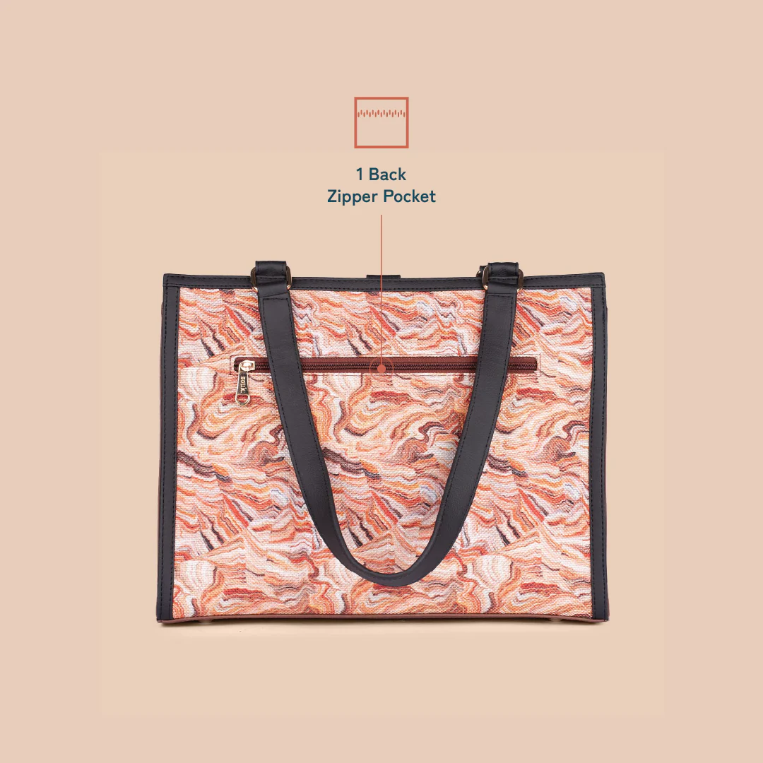 Rhea Kapoor Office Bag - Nicobar Coral - Image 6