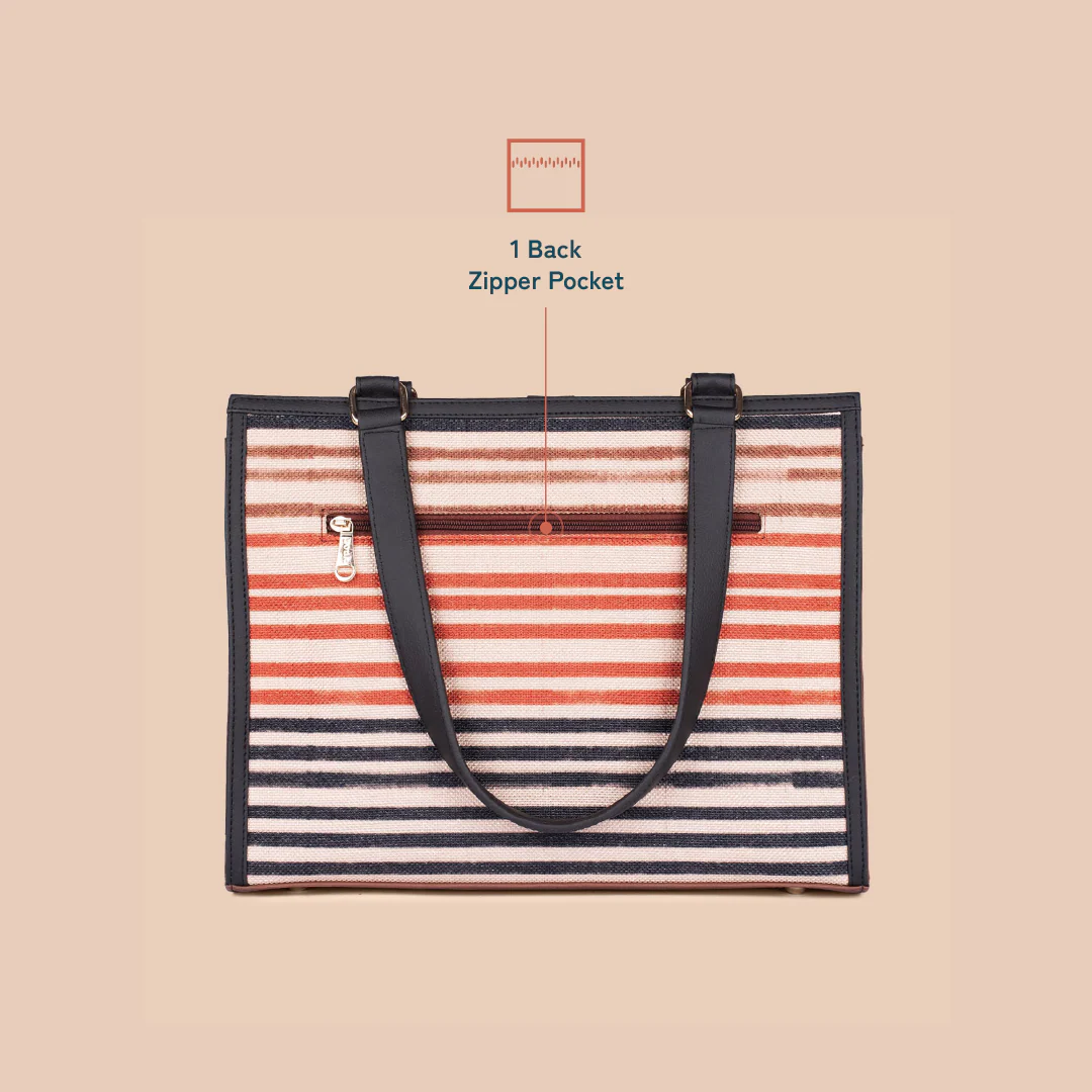 Rhea Kapoor Office Bag - Qutub Stripes - Image 5