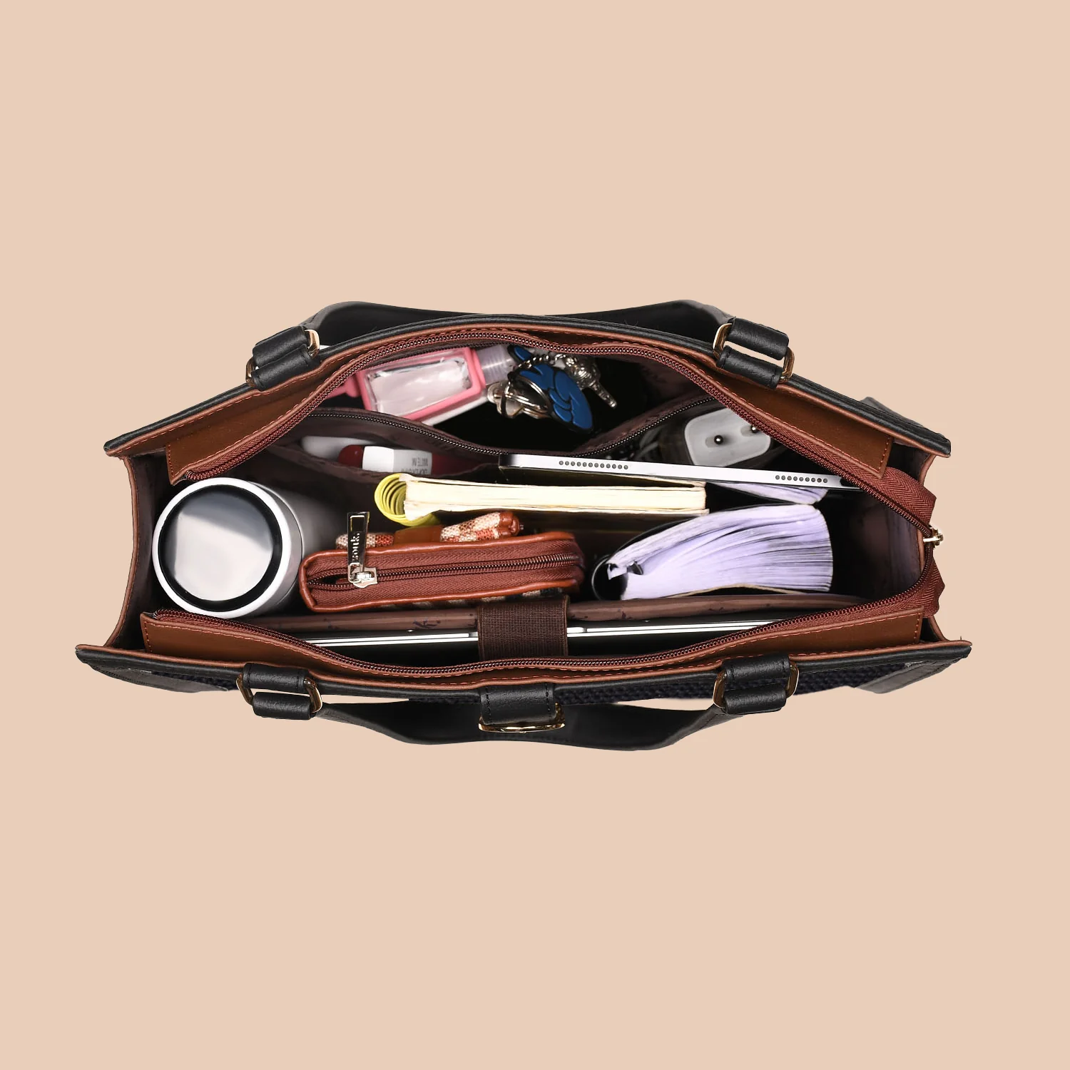 Rhea Kapoor Office Bag - Nicobar Coral - Image 9