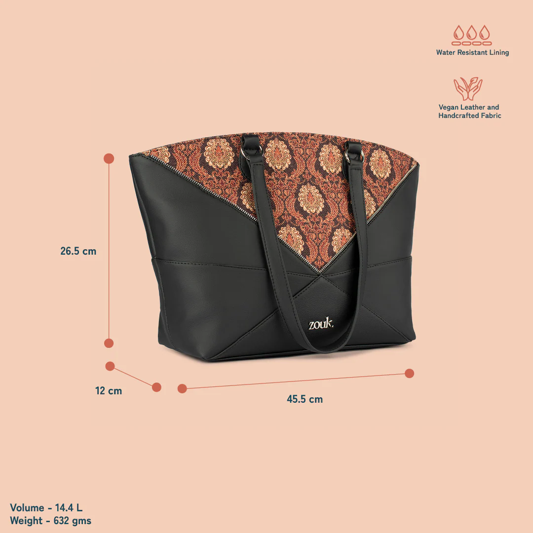 Rhea Kapoor Tote Bag - Jodhpur Damask - Image 5