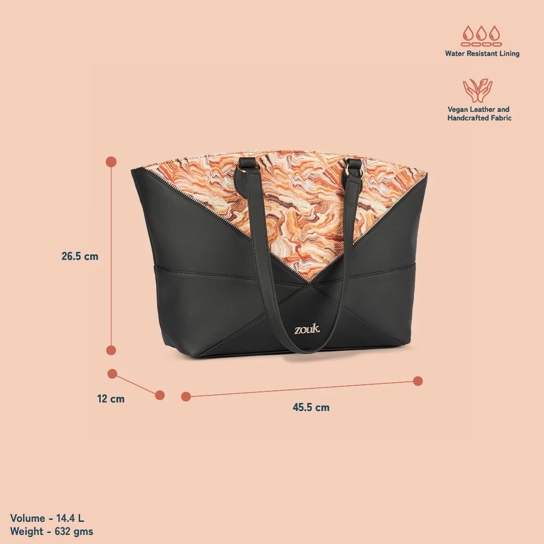 Rhea Kapoor Tote Bag - Nicobar Coral - Image 3