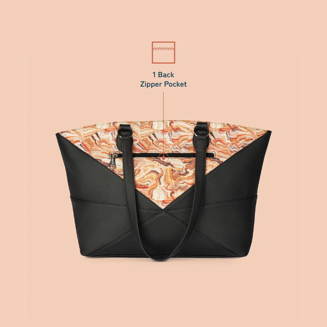 Rhea Kapoor Tote Bag - Nicobar Coral - Image 4