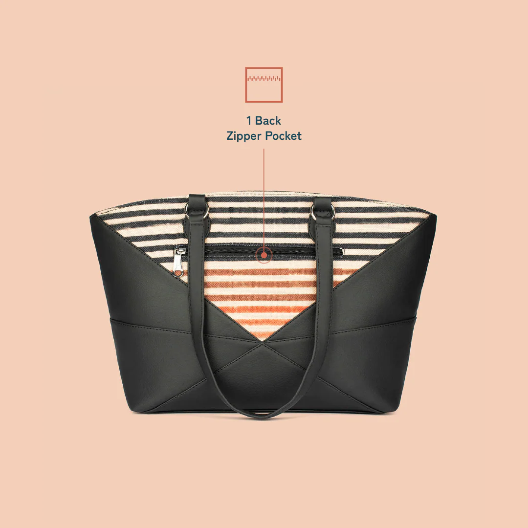 Rhea Kapoor Tote Bag - Qutub Stripes - Image 4