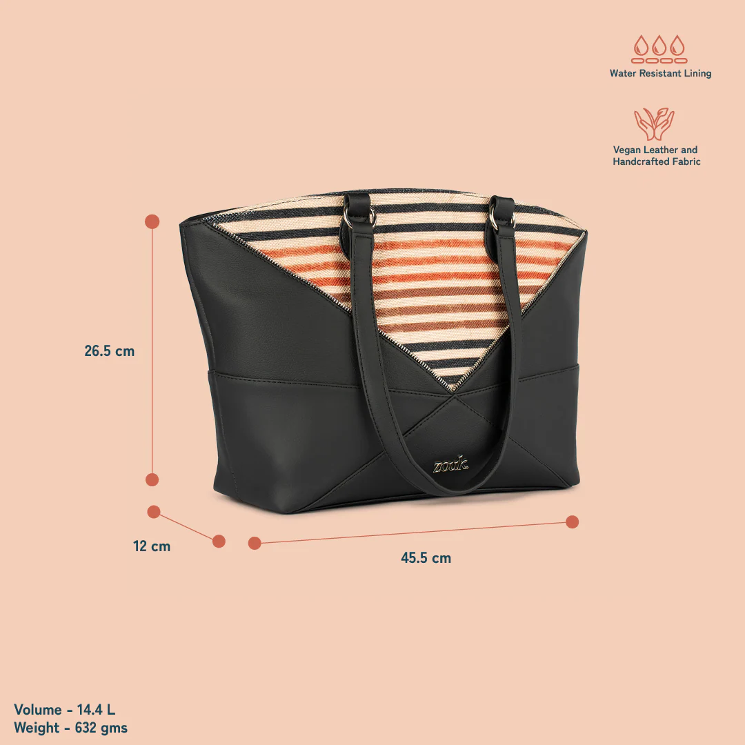 Rhea Kapoor Tote Bag - Qutub Stripes - Image 5