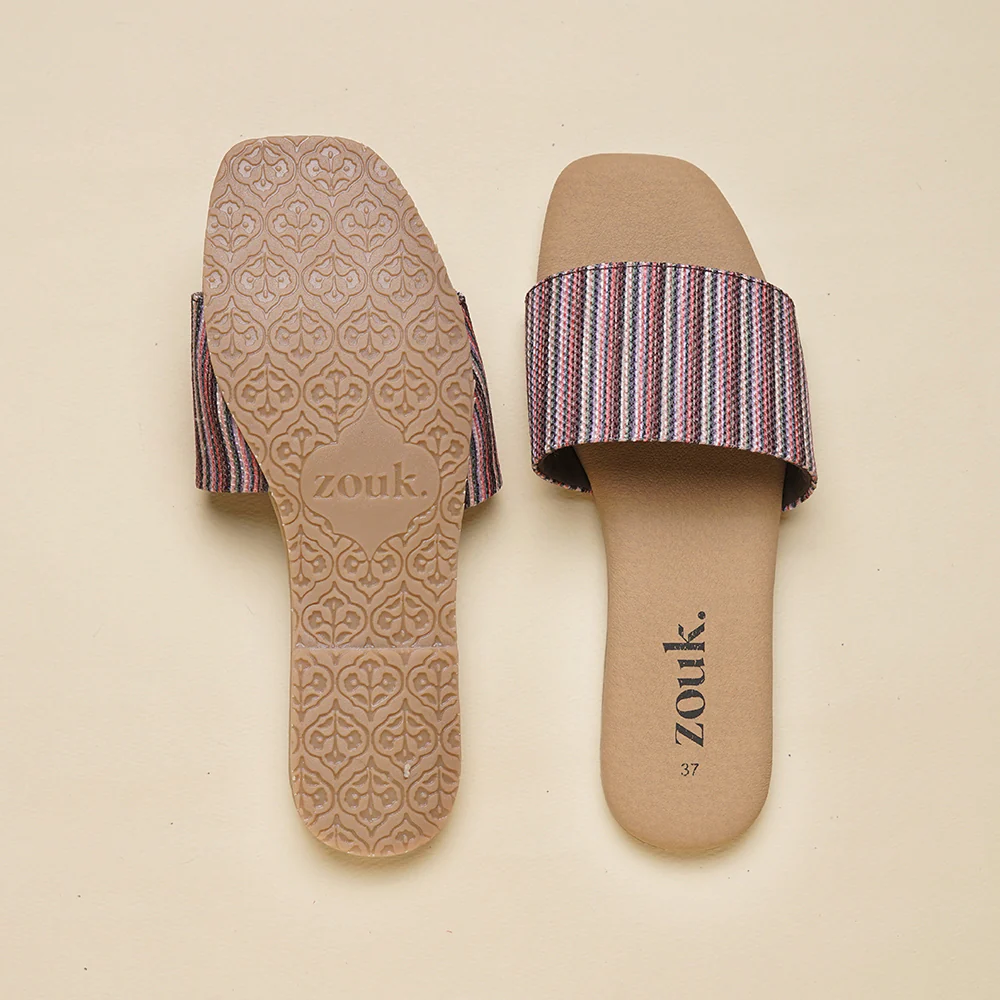 Rohtang Stripes Casual Flats - Image 2