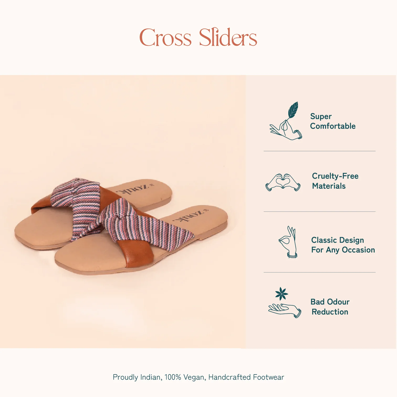 Rohtang Stripes Cross Sliders - Image 10