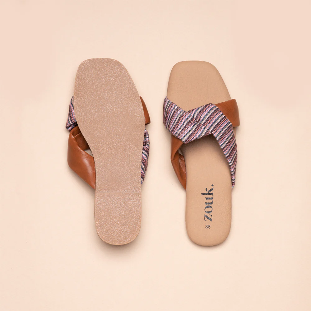 Rohtang Stripes Cross Sliders - Image 2