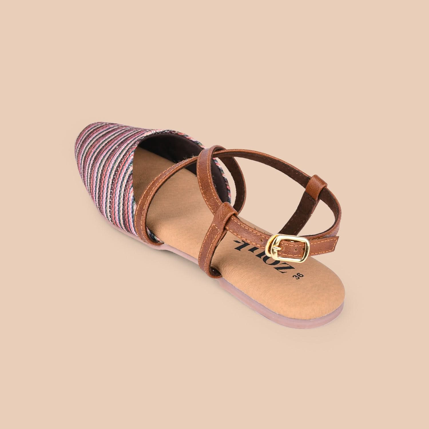Rohtang Stripes Gladiator Sandals - Image 6