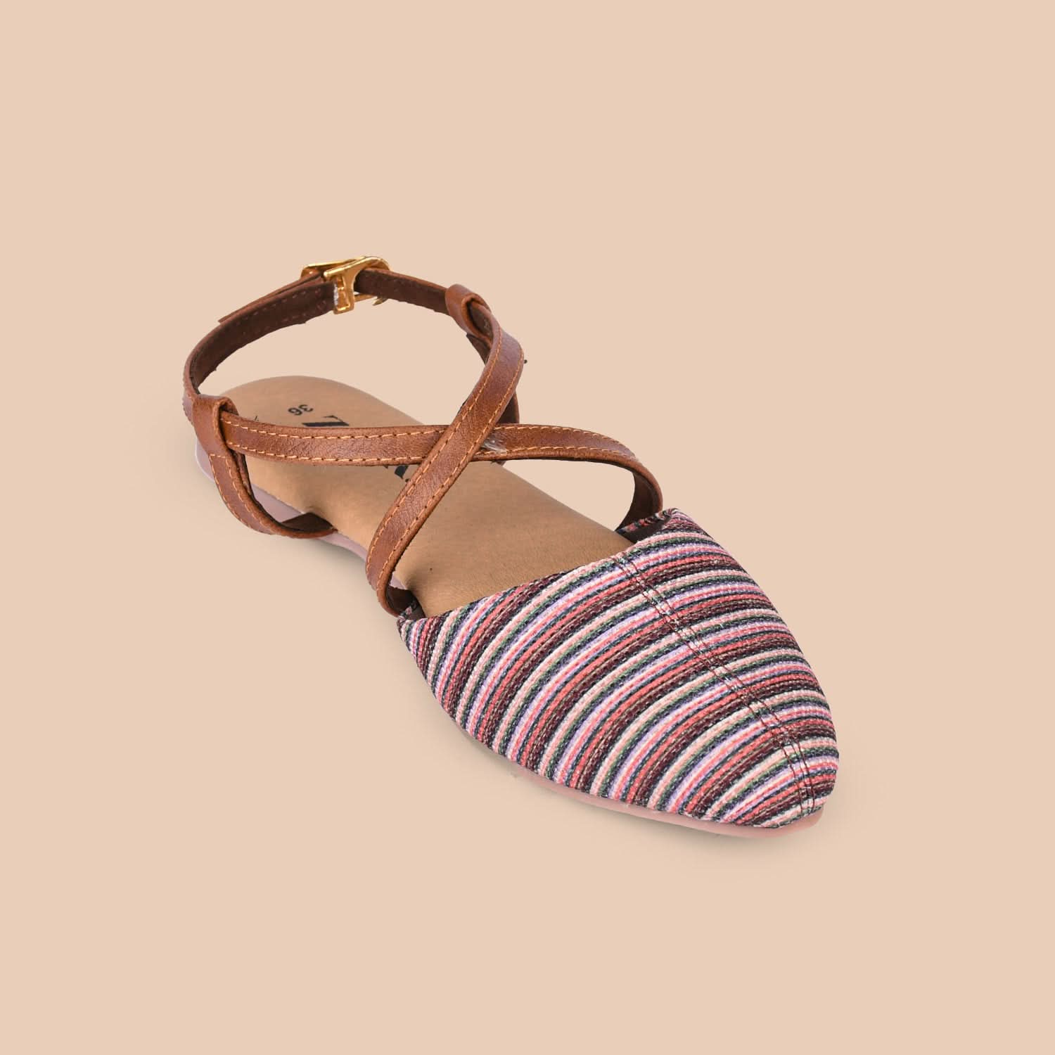 Rohtang Stripes Gladiator Sandals - Image 7