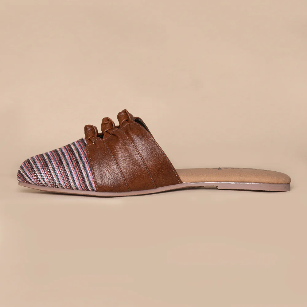 Rohtang Stripes Knotted Mule - Image 5