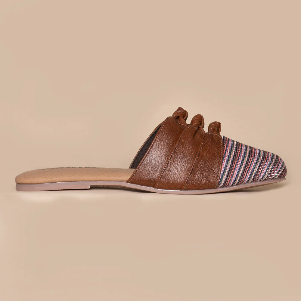 Rohtang Stripes Knotted Mule - Image 6