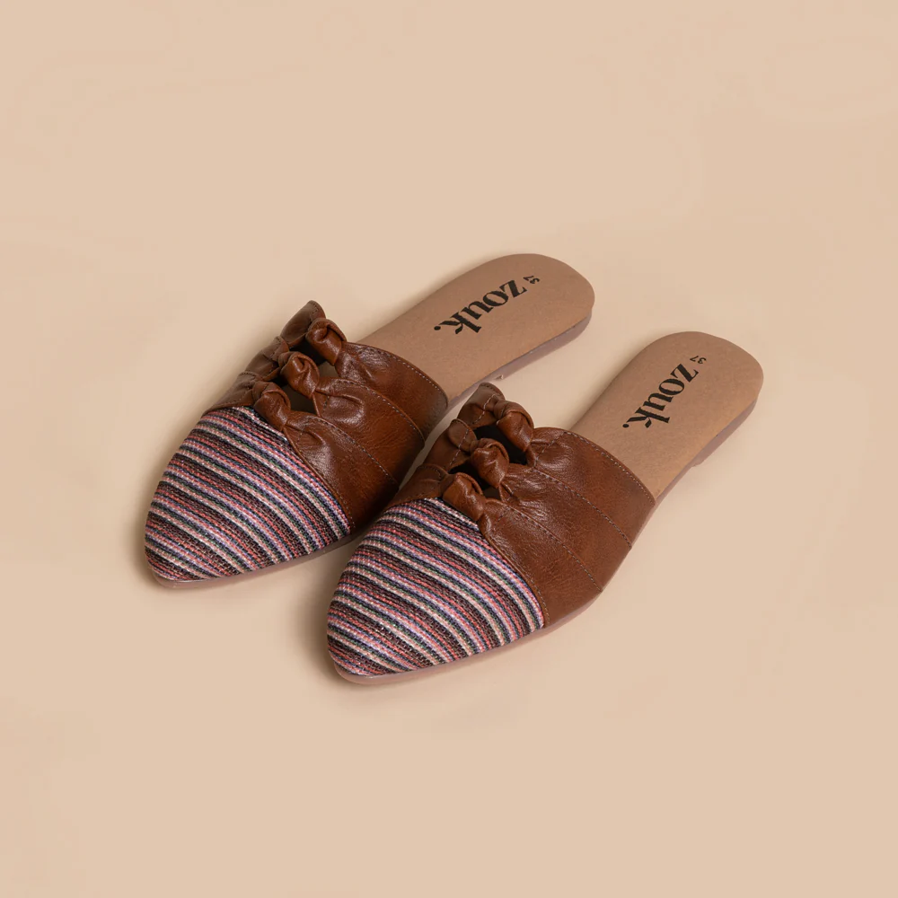 Rohtang Stripes Knotted Mule - Image 7