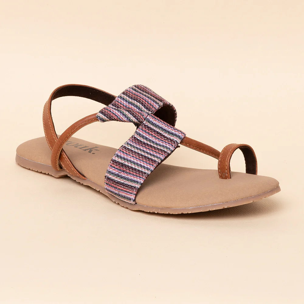 Rohtang Stripes Z Toe Chappals - Image 7