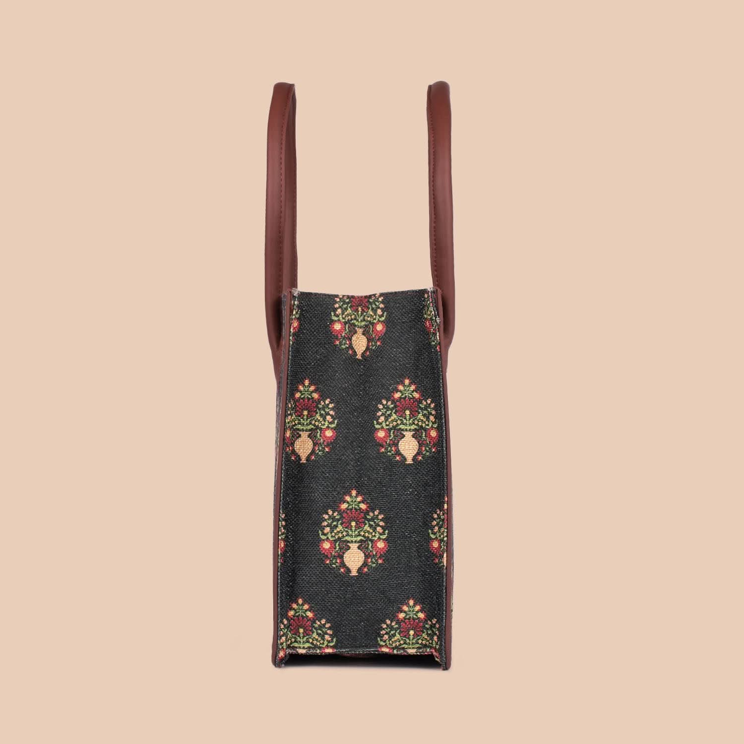 Royal Green Mogra Print Book Tote - Image 8
