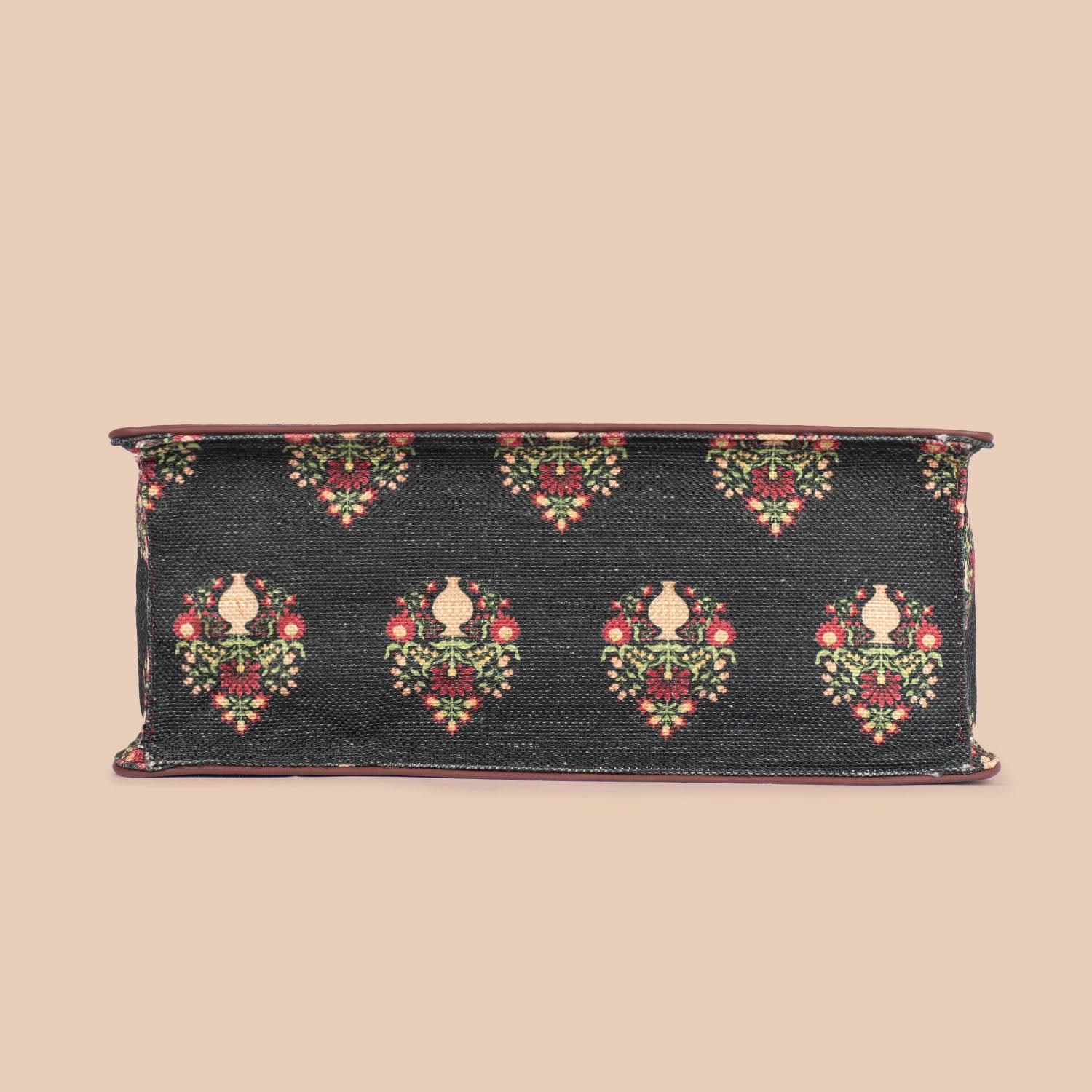 Royal Green Mogra Print Book Tote - Image 9