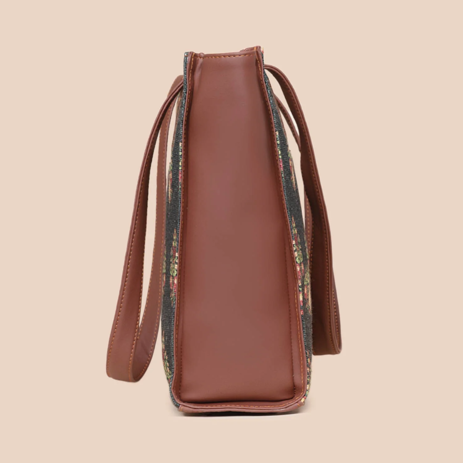 Royal Green Mogra Print Office Tote Bag - Image 7