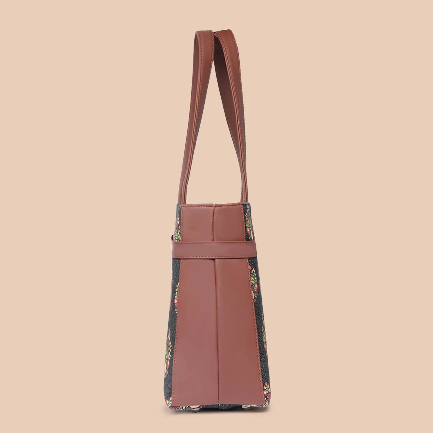 Royal Green Mogra Print Statement Office Bag - Image 9